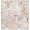 Kwiaty na tort waflowa ozdoba dekoracja tortu urocze trwałe biały róż 18szt